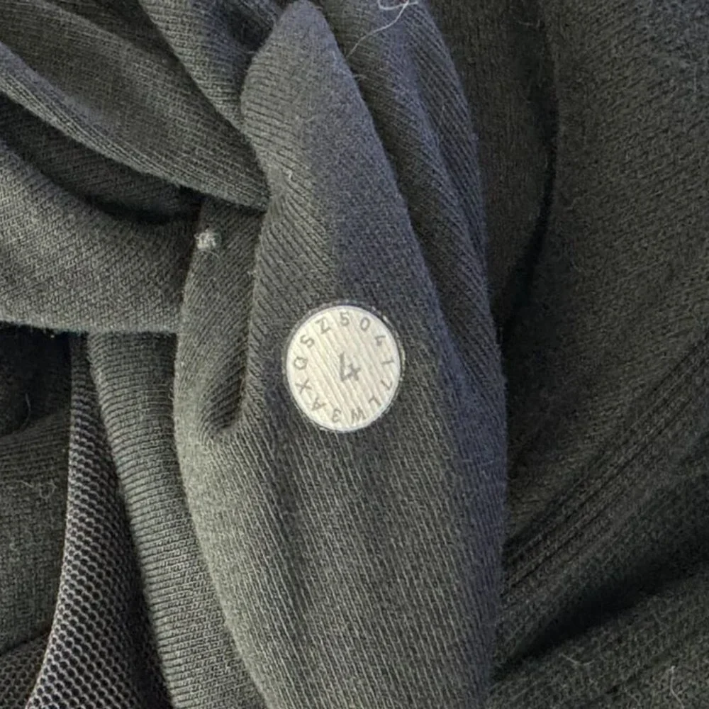 Lululemon Floral Flock Pullover Women 4 Long Sleeve Cotton Terry Sweater Pockets